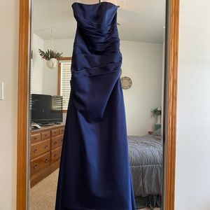 Navy Blue David's Bridal Dress (Size 2/4)